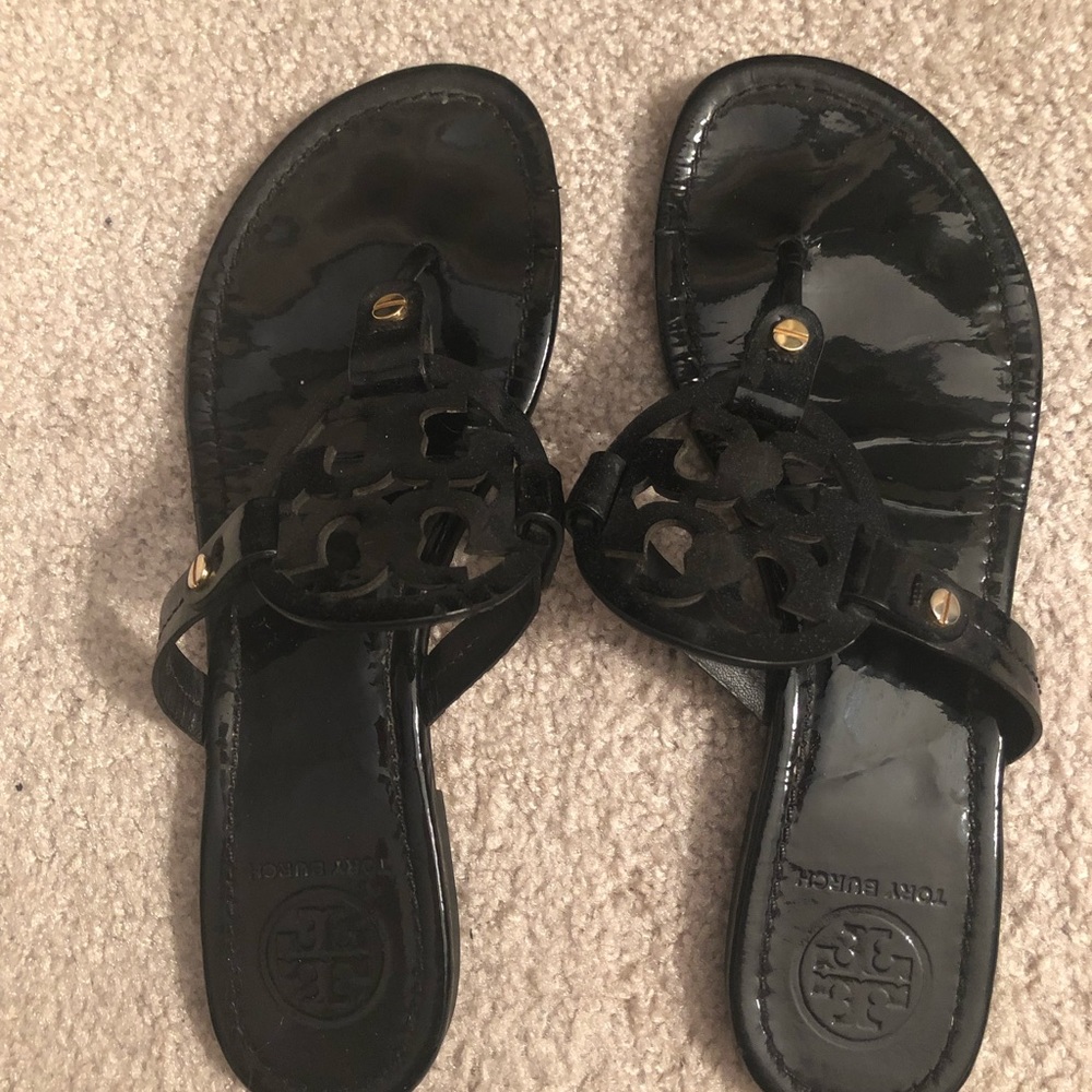 Tory Burch Miller Patent Leather Sandals